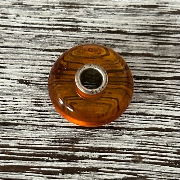 TROLLBEADS Maple Amber Bead w Natural Inclusions LAA 925S NEW! - Picture 7 of 8